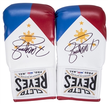 Manny Pacquiao Autographed Boxing Gloves (PSA/DNA)